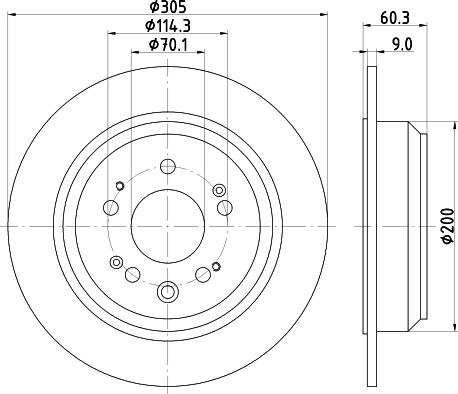 DON PCD13272 - Спирачен диск vvparts.bg