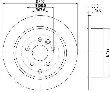 DON PCD12582 - Спирачен диск vvparts.bg