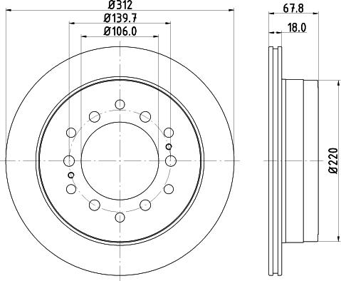 DON PCD12112 - Спирачен диск vvparts.bg