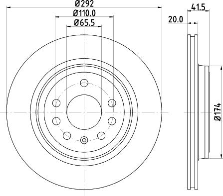 DON PCD12132 - Спирачен диск vvparts.bg