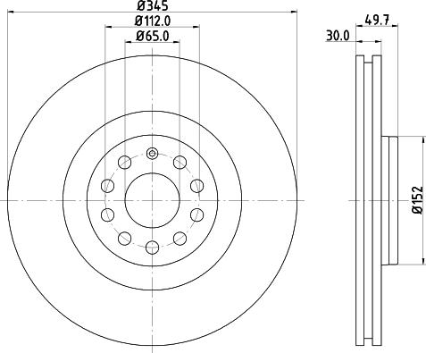 DON PCD12831 - Спирачен диск vvparts.bg