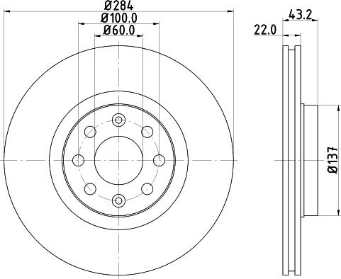 DON PCD12252 - Спирачен диск vvparts.bg