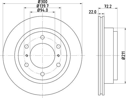 DON PCD12762 - Спирачен диск vvparts.bg