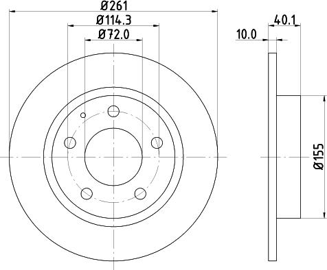 DON PCD12732 - Спирачен диск vvparts.bg