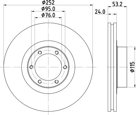 DON PCD17902 - Спирачен диск vvparts.bg