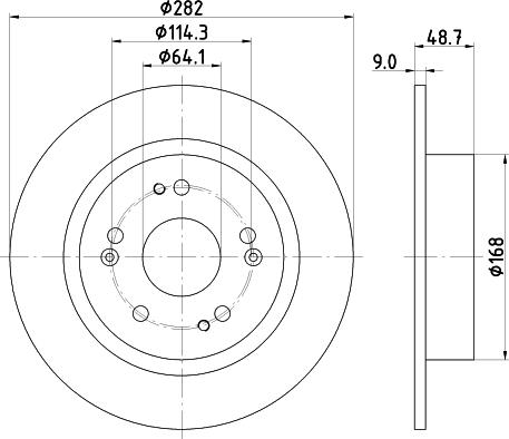 DON PCD17672 - Спирачен диск vvparts.bg