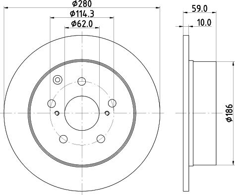 DON PCD20942 - Спирачен диск vvparts.bg