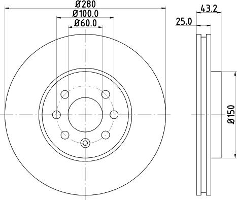 DON PCD20642 - Спирачен диск vvparts.bg