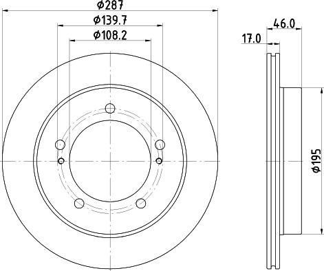 DON PCD20322 - Спирачен диск vvparts.bg