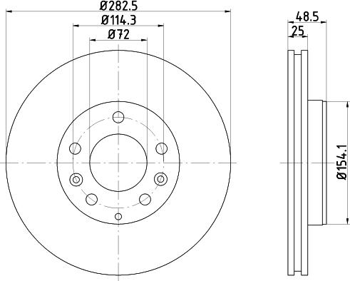 DON PCD20762 - Спирачен диск vvparts.bg