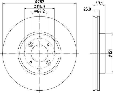 DON PCD20772 - Спирачен диск vvparts.bg