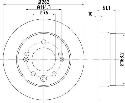 DON PCD21492 - Спирачен диск vvparts.bg