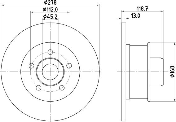 DON PCD21401 - Спирачен диск vvparts.bg