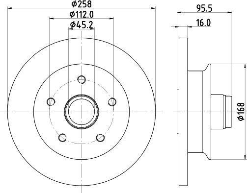 DON PCD21411 - Спирачен диск vvparts.bg