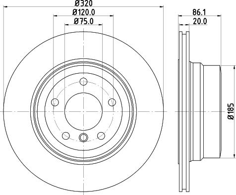 DON PCD21502 - Спирачен диск vvparts.bg