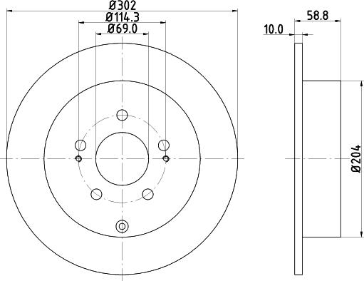 DON PCD21532 - Спирачен диск vvparts.bg