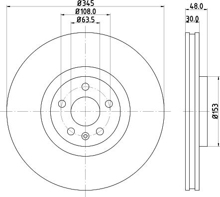 DON PCD21861 - Спирачен диск vvparts.bg