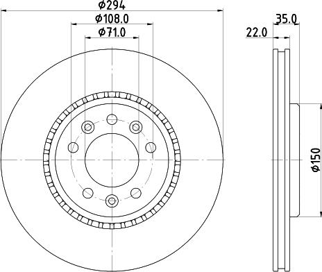 DON PCD23002 - Спирачен диск vvparts.bg