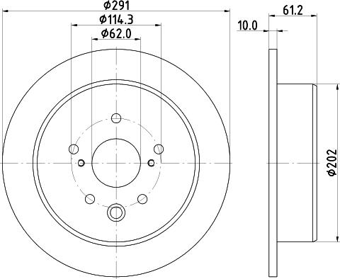 DON PCD23172 - Спирачен диск vvparts.bg