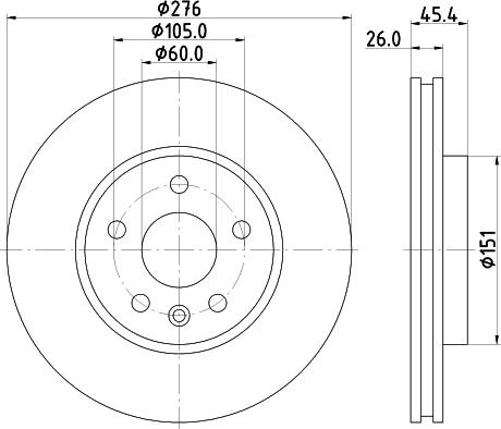 DON PCD22952 - Спирачен диск vvparts.bg