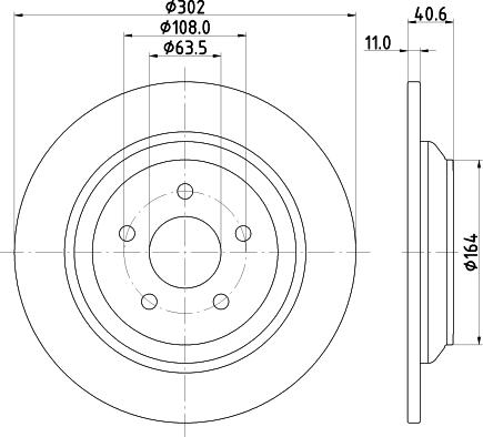 DON PCD22902 - Спирачен диск vvparts.bg