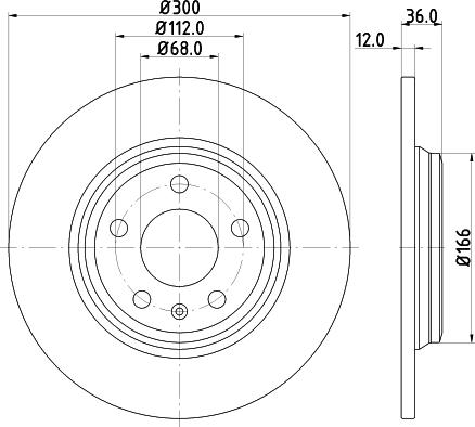 DON PCD22922 - Спирачен диск vvparts.bg