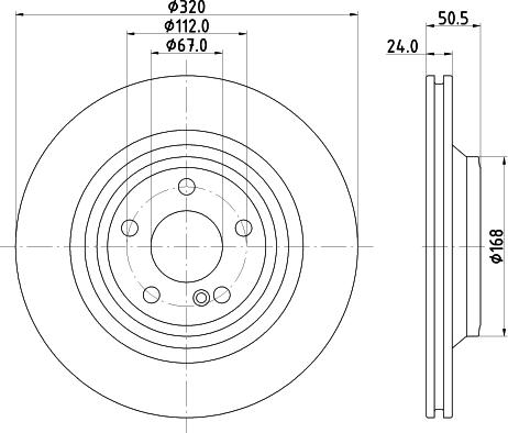 DON PCD22532 - Спирачен диск vvparts.bg