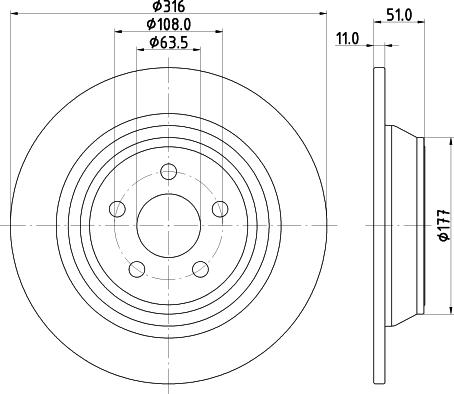 DON PCD22892 - Спирачен диск vvparts.bg