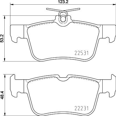 DON PCP1913 - Комплект спирачно феродо, дискови спирачки vvparts.bg