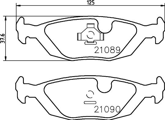 DON PCP1464 - Комплект спирачно феродо, дискови спирачки vvparts.bg