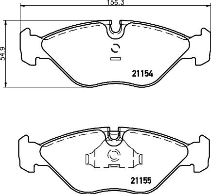 DON PCP1465 - Комплект спирачно феродо, дискови спирачки vvparts.bg