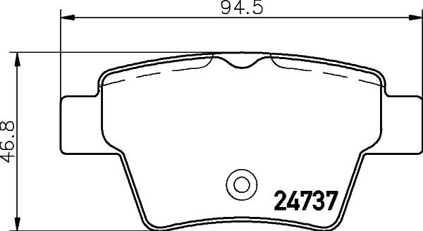 DON PCP1400 - Комплект спирачно феродо, дискови спирачки vvparts.bg