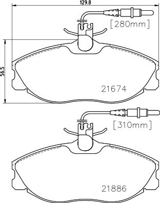 DON PCP1401 - Комплект спирачно феродо, дискови спирачки vvparts.bg