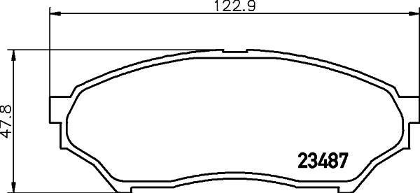 DON PCP1551 - Комплект спирачно феродо, дискови спирачки vvparts.bg