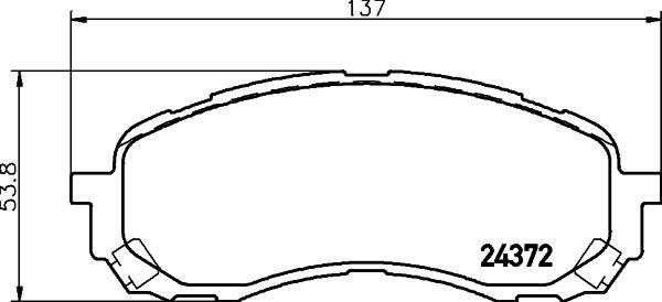 DON PCP1563 - Комплект спирачно феродо, дискови спирачки vvparts.bg