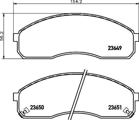 DON PCP1506 - Комплект спирачно феродо, дискови спирачки vvparts.bg