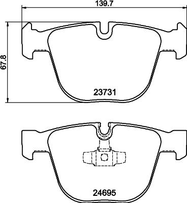 DON PCP1507 - Комплект спирачно феродо, дискови спирачки vvparts.bg