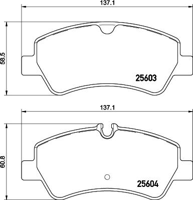 DON PCP1653 - Комплект спирачно феродо, дискови спирачки vvparts.bg