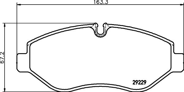 DON PCP1663 - Комплект спирачно феродо, дискови спирачки vvparts.bg