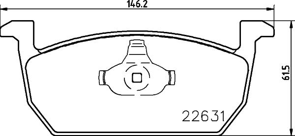 DON PCP1610 - Комплект спирачно феродо, дискови спирачки vvparts.bg