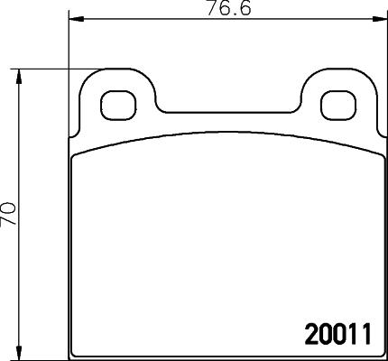 DON PCP1689 - Комплект спирачно феродо, дискови спирачки vvparts.bg