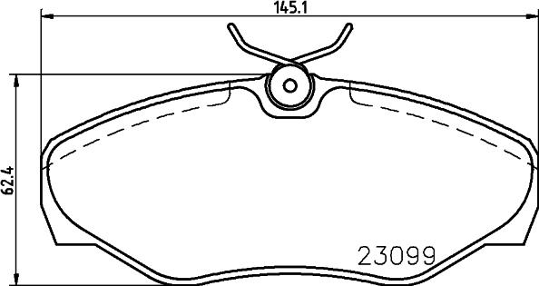 DON PCP1635 - Комплект спирачно феродо, дискови спирачки vvparts.bg