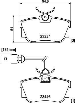 DON PCP1630 - Комплект спирачно феродо, дискови спирачки vvparts.bg