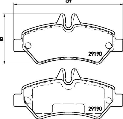 DON PCP1632 - Комплект спирачно феродо, дискови спирачки vvparts.bg