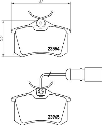 DON PCP1092 - Комплект спирачно феродо, дискови спирачки vvparts.bg