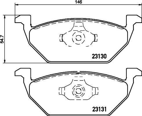 DON PCP1009 - Комплект спирачно феродо, дискови спирачки vvparts.bg