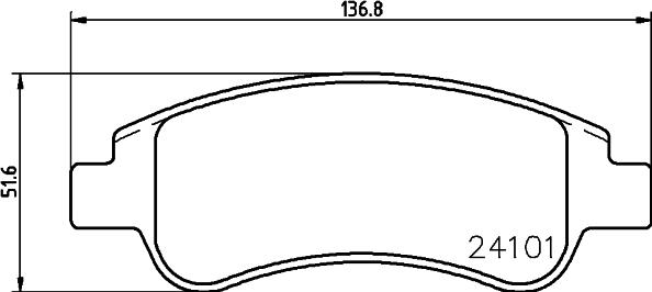 DON PCP1023 - Комплект спирачно феродо, дискови спирачки vvparts.bg