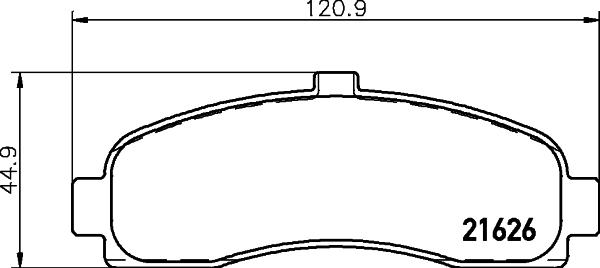 DON PCP1169 - Комплект спирачно феродо, дискови спирачки vvparts.bg