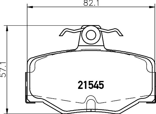 DON PCP1119 - Комплект спирачно феродо, дискови спирачки vvparts.bg