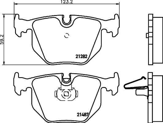 DON PCP1180 - Комплект спирачно феродо, дискови спирачки vvparts.bg